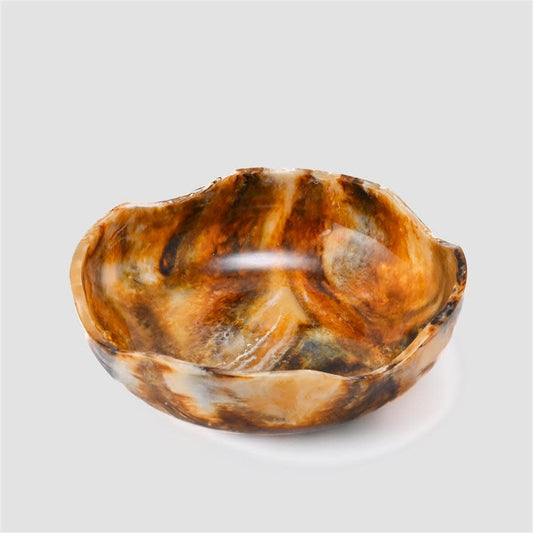 Resinware Handcrafted Medium Bowl | 10.63x3.35in Cappuchino