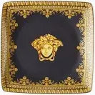 Versace I Love Baroque Nero Square Canape Dish | 4.75in