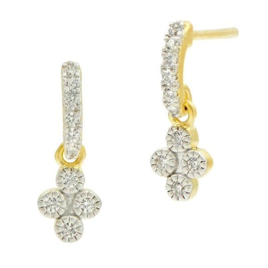 Petite Clover Earrings Gold