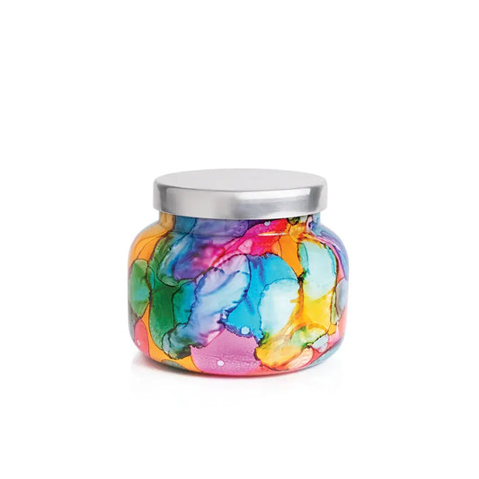 CapriBlue Volcano Candle | Rainbow Watercolor Signature Jar 19oz