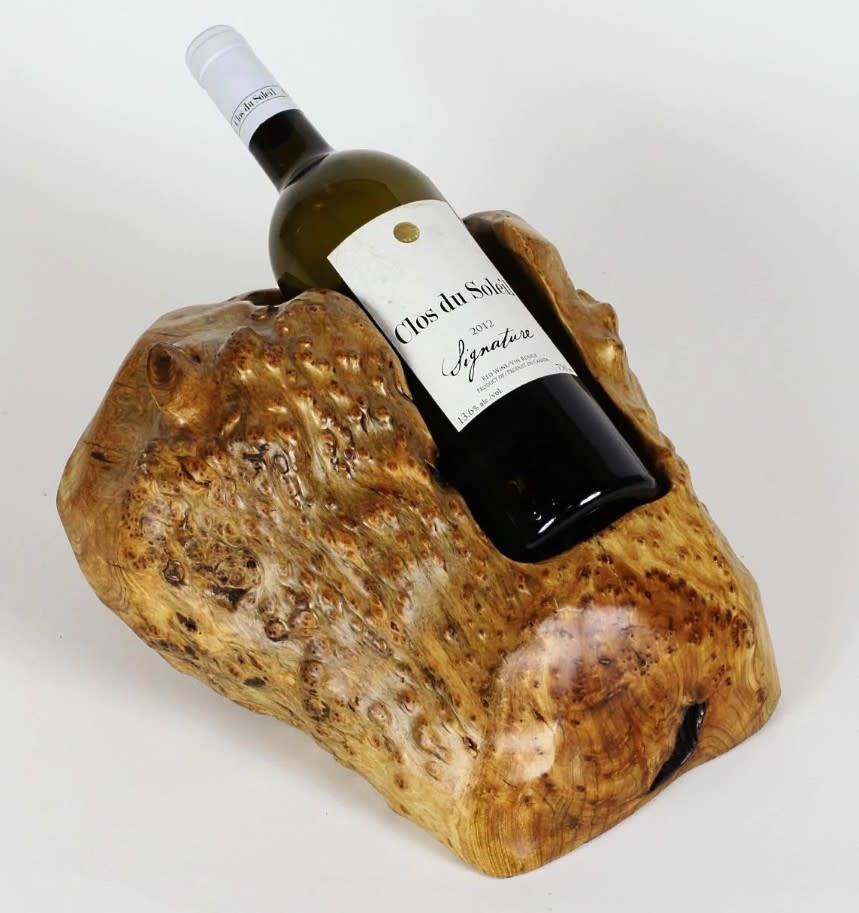 Wood Root Stump Wine Holder | 1 Bottle