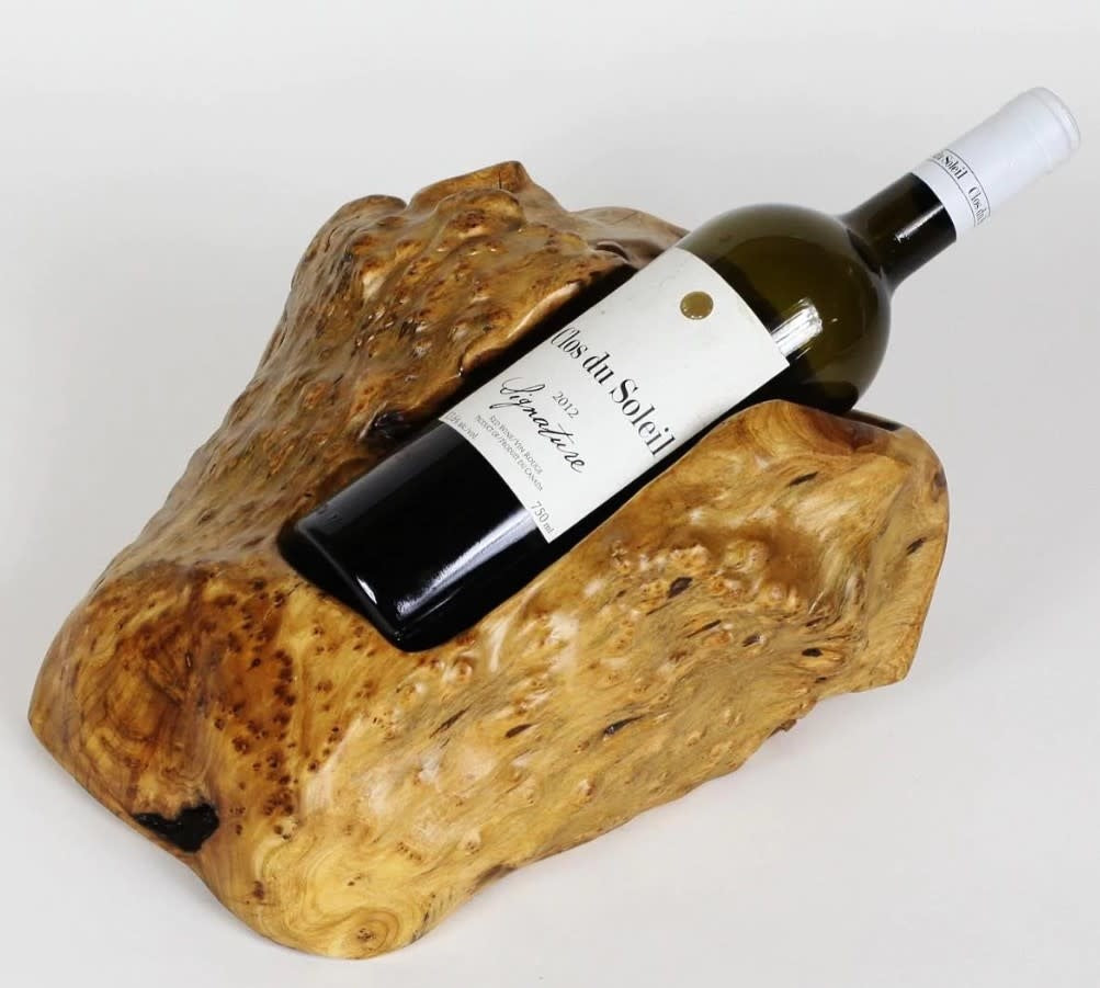 Wood Root Stump Wine Holder | 1 Bottle