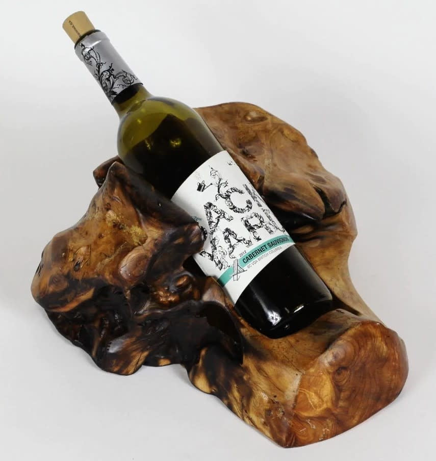Wood Root Stump Wine Holder | 1 Bottle