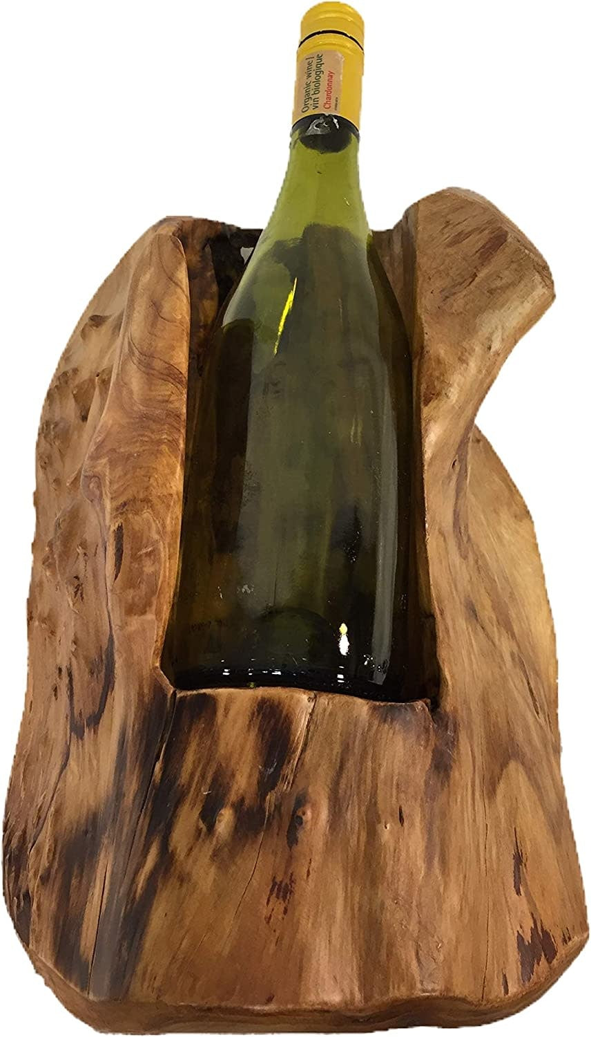 Wood Root Stump Wine Holder | 1 Bottle Wall Mount
