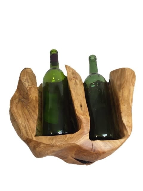 Wall Mount Double Wine Bottle Holder