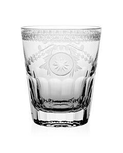 William Yeoward Crystal Pearl Double Old Fashion Tumbler Glass | 4.5in 14oz