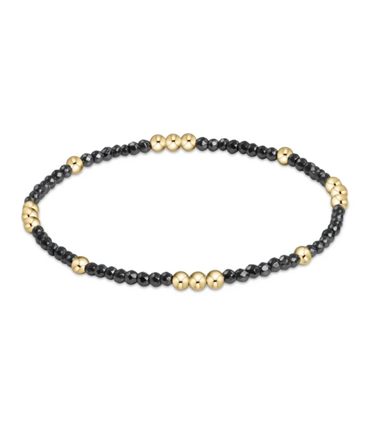 Worthy Gemstone Bracelet | 2mm Faceted Hematite