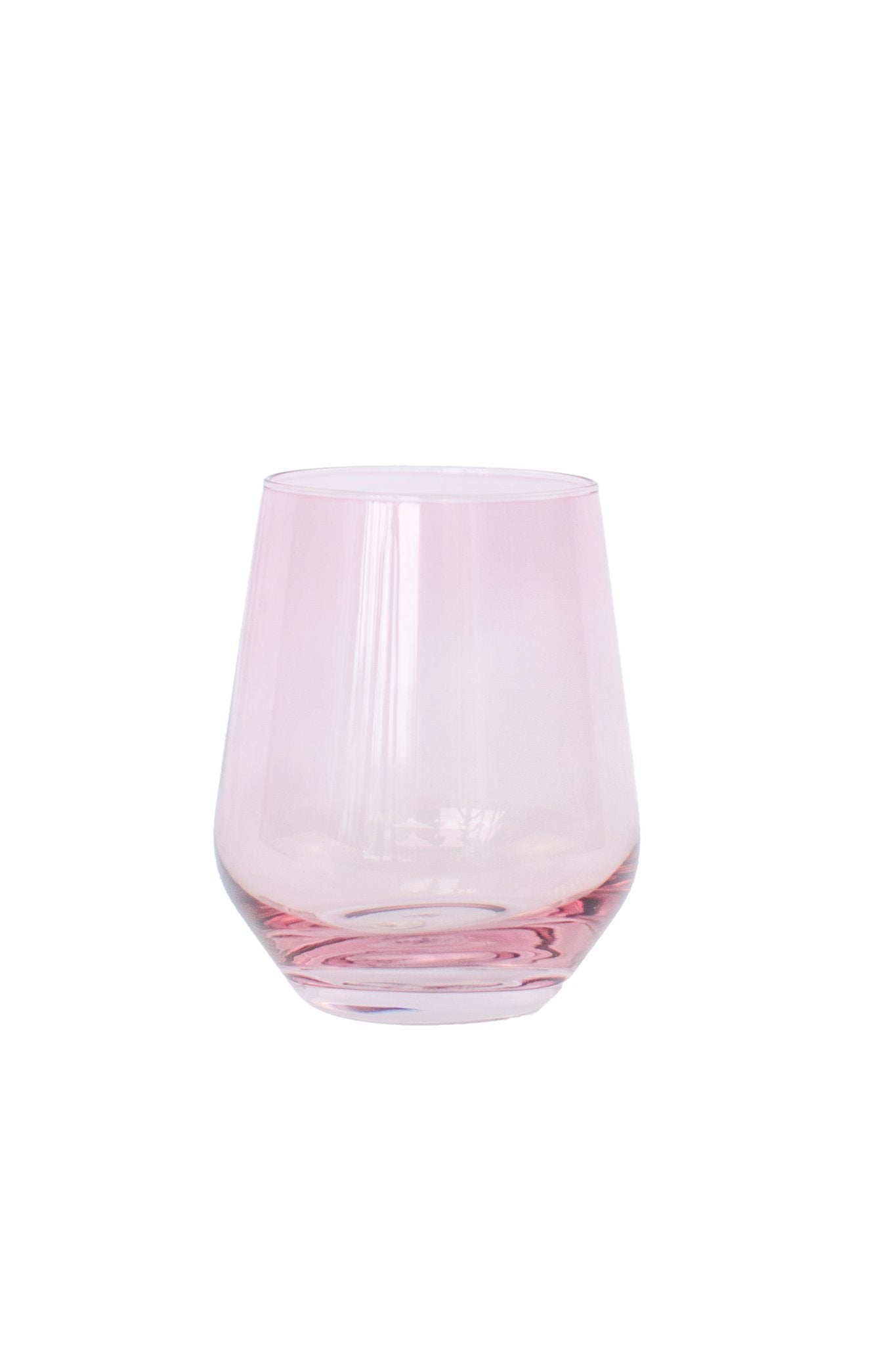Estelle Colored Stemless Wine Glass - Rose