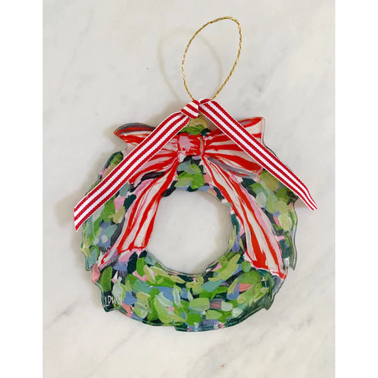 Wreath Watercolor Ornament | 7in