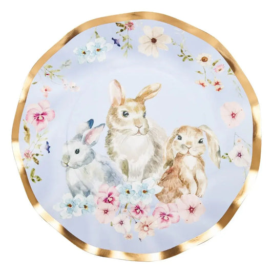 Charming Easter Wavy Salad Plates | 8in