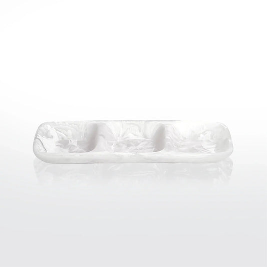 Resinware Handcrafted Tray | 3 Part Medium 14in