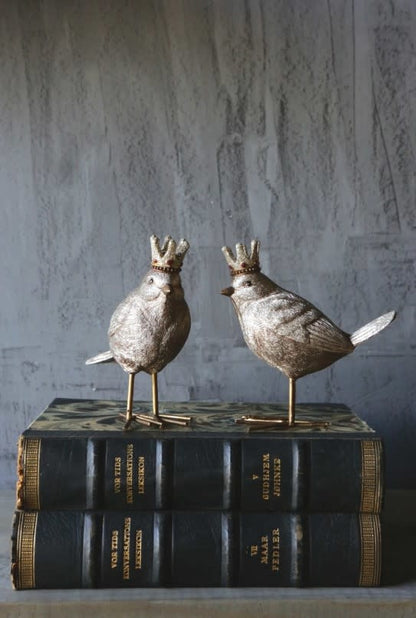 Bird with Crown  Figurine | 5.25in