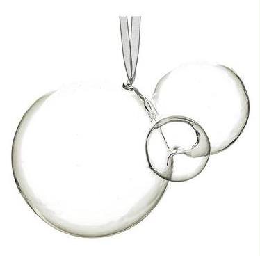 Glass Bubble Ornament 6"