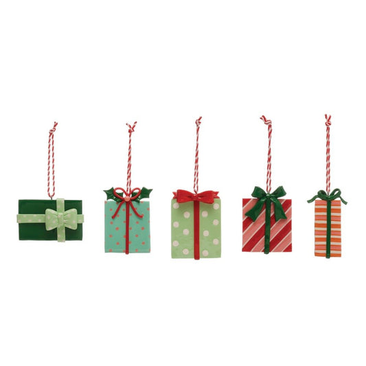 Dough Gift Box Ornament 3"