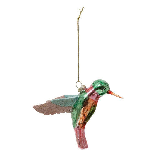 5" Hummingbird Ornament Multi-color