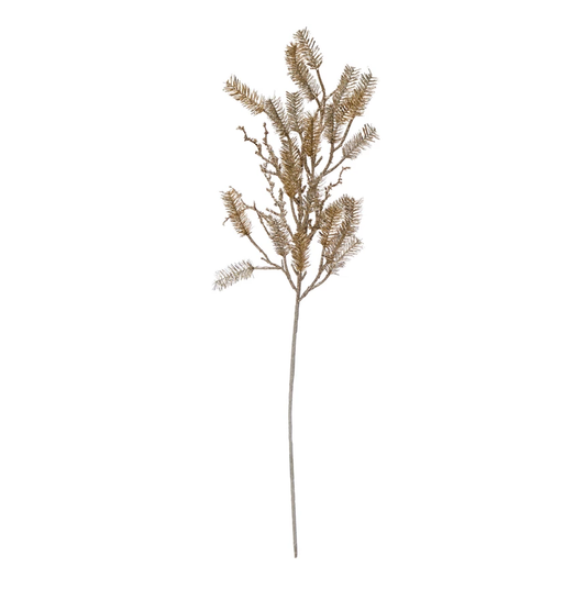 Gold Silver Faux Pine Tinsel Stem
