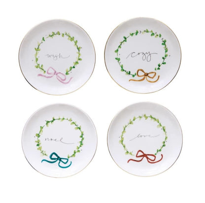 Holiday Wreath Appetizer Plate | 5in