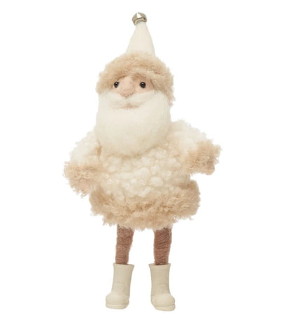 Wool Felt Santa | Cream 7in