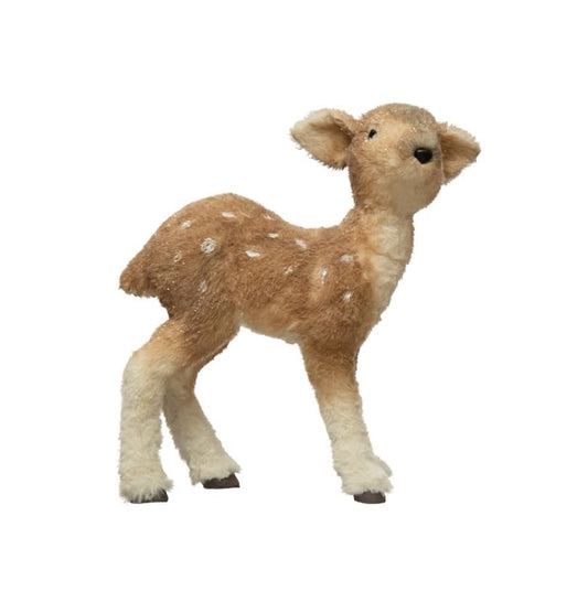 Faux Fur Deer Fawn | Standing 12.25in
