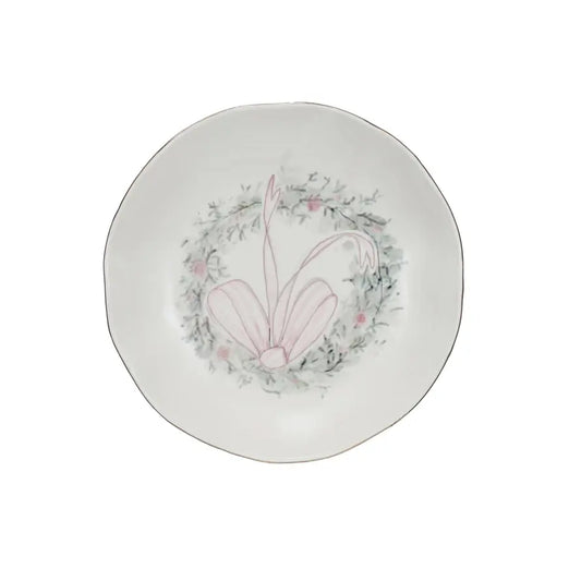 Wreath Stoneware Bowl | 10.5in