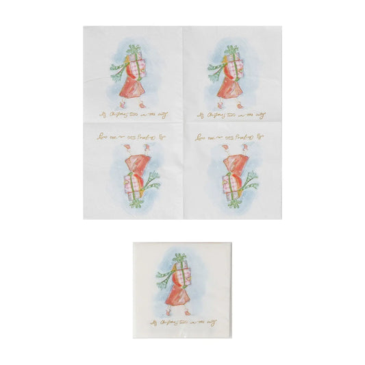 Christmastime In The City Cocktail Napkins 50c | 4in