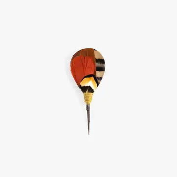 Brackish Creston Feather Lapel + Hat Pin