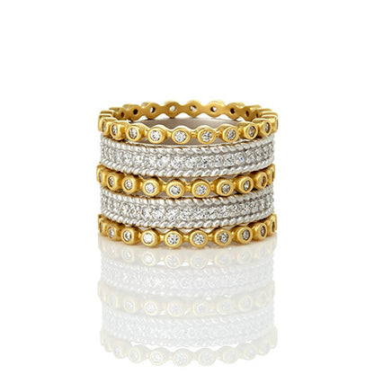 Signature Pave 5 Stack Ring