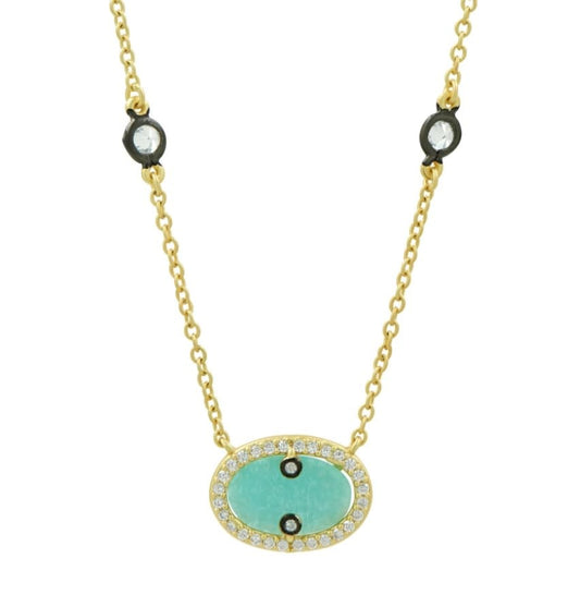 Hint of Sparkle Gold Pendant Necklace