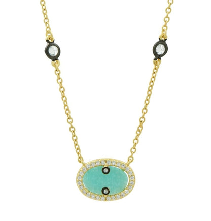 Hint of Sparkle Gold Pendant Necklace