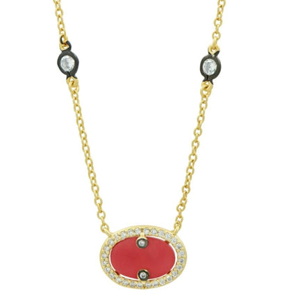 Hint of Sparkle Gold Pendant Necklace