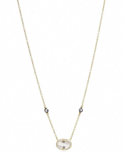 Hint of Sparkle Gold Pendant Necklace