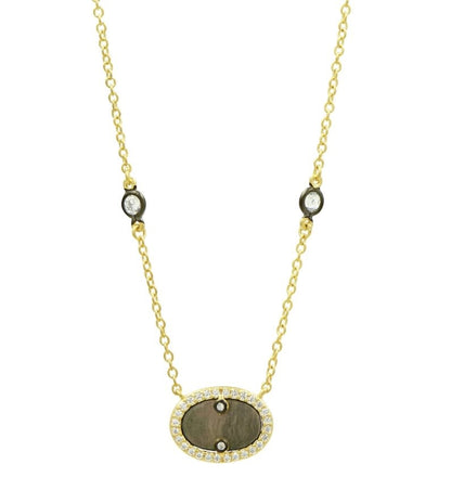 Hint of Sparkle Gold Pendant Necklace