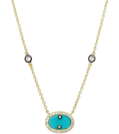 Hint of Sparkle Gold Pendant Necklace