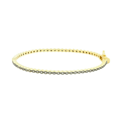 Signature Bezel Pave Hinge Bangle