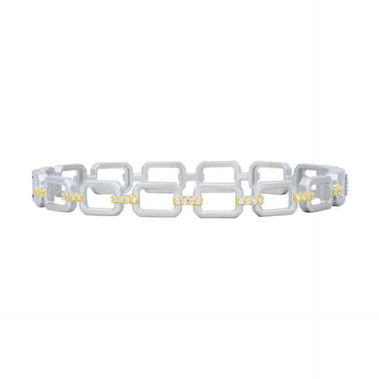 Chain Link Hinged Bangle