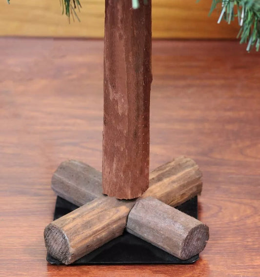 Pine Upswept Tree with Metal Trunk Stand | 76x13in