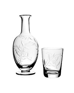 William Yeoward Crystal Country Jasmine Bedside Carafe + Tumbler Set | 9in 21oz