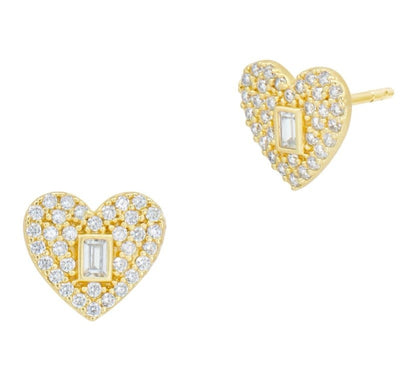 Locked in Love Stud Earrings