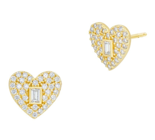 Locked in Love Stud Earrings