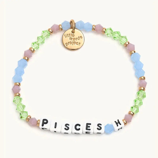 Pisces Zodiac Beaded Stretch Bracelet