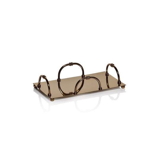 Polished Stainless Steel Napkin Holder | Gold Guest 10x5.5in