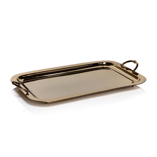 Gold Rectangular Serving Tray