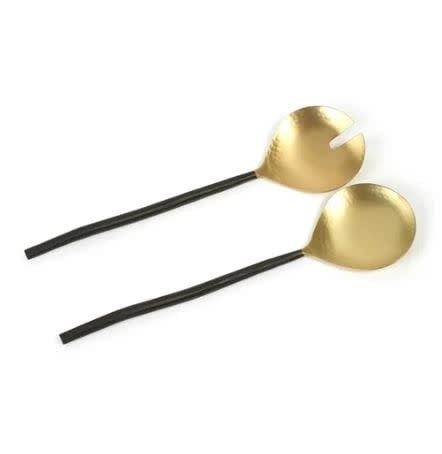 Black and Matt Brass Server S/2