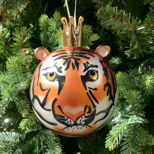 Tiger Crown Ornament 3.1in.